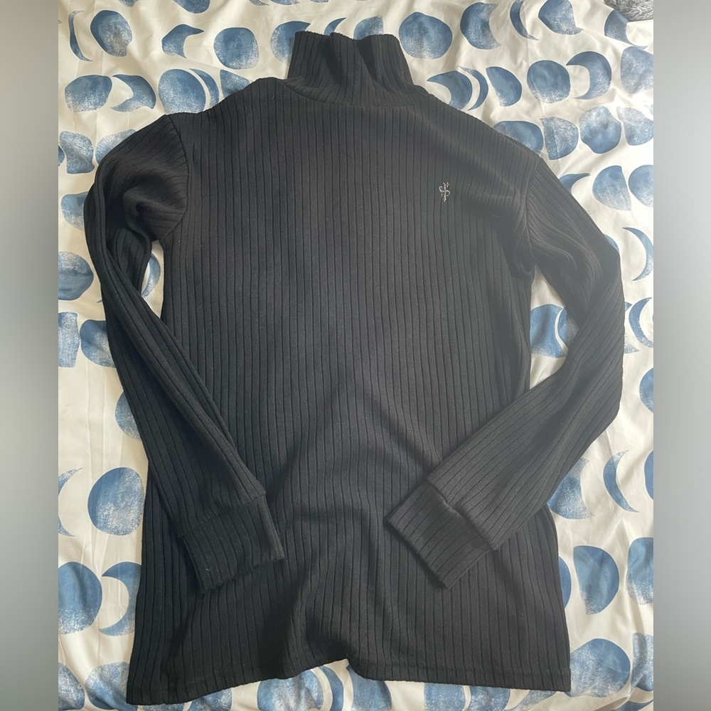 Black Fitted Turtleneck